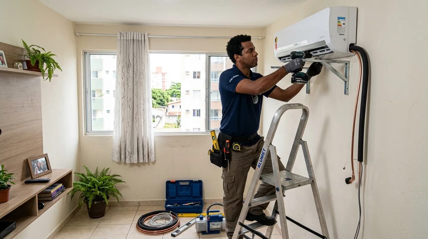 Instalação de ar-condicionado split em Palmas‑TO