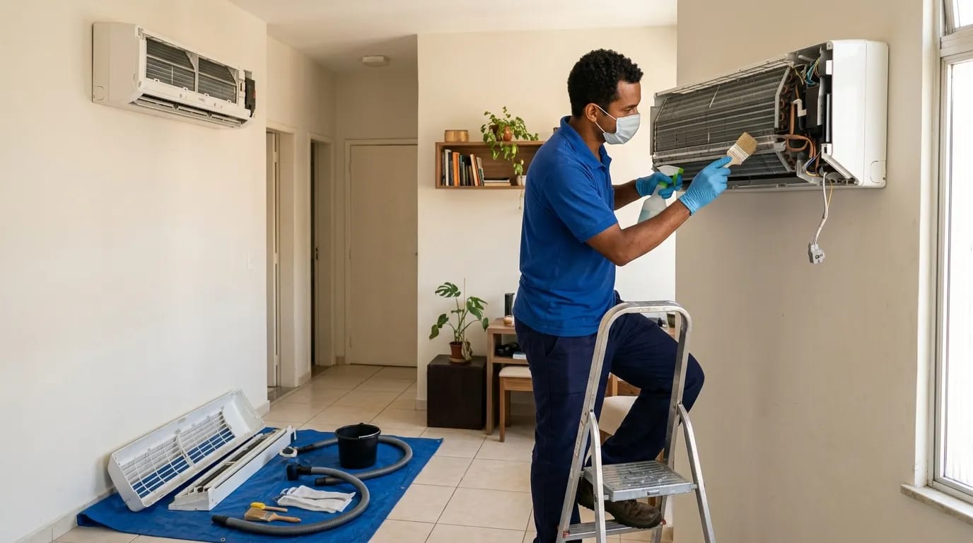 Limpeza da evaporadora em Palmas‑TO